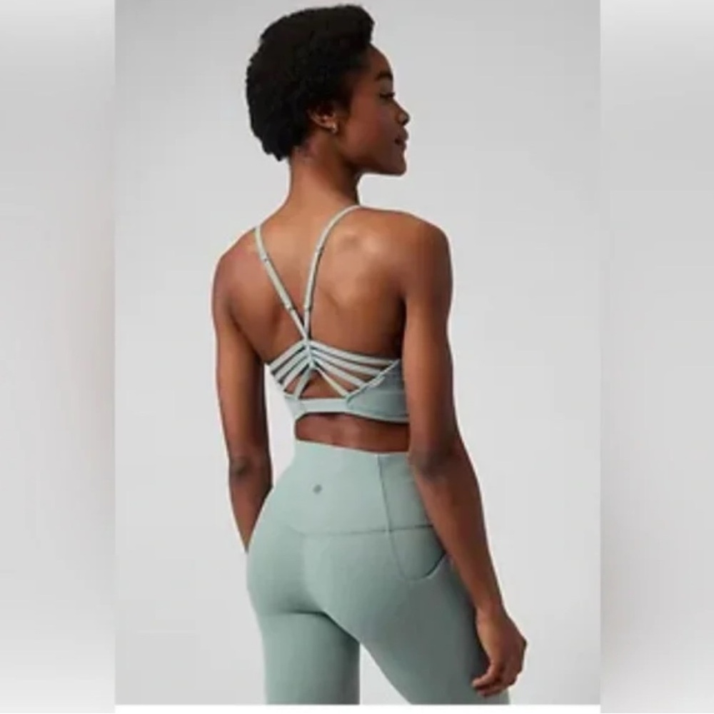Athleta Elation Strappy Longline Bra D-DD size small